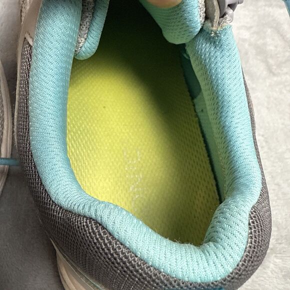 Vionic Lyla Women’s Size 10 Wide Gray Mesh Walking Shoes with Teal Laces - Picture 5 of 11